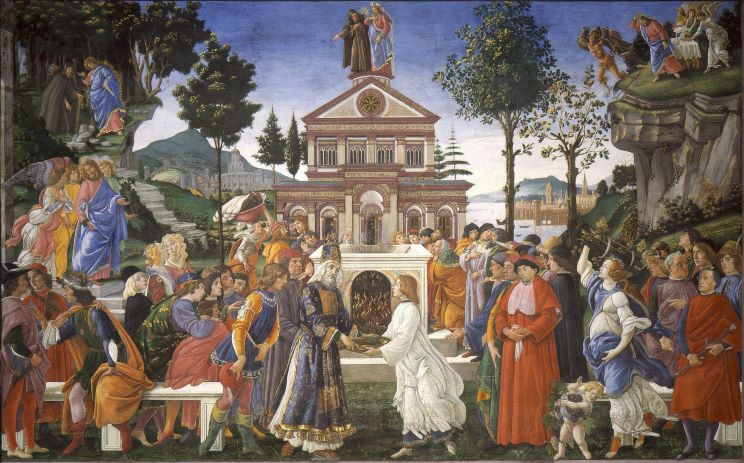 Botticelli作キリストの誘惑
